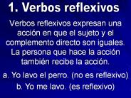 Verbos reflexivos expresan una acci