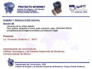 DISEO Y PRODUCCIN DIGITAL