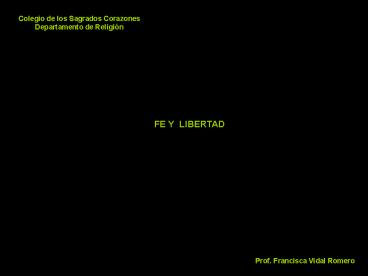 FE Y LIBERTAD