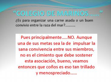 COLEGIO DE MARINOS