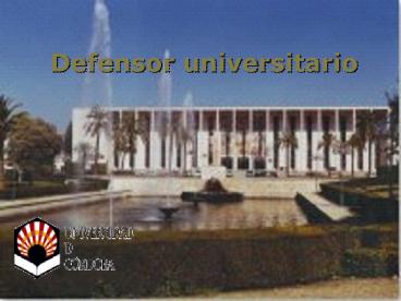 Defensor universitario