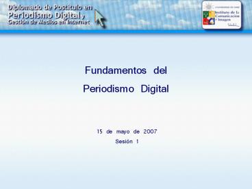 Fundamentos del Periodismo Digital