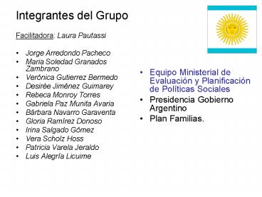 Integrantes del Grupo
