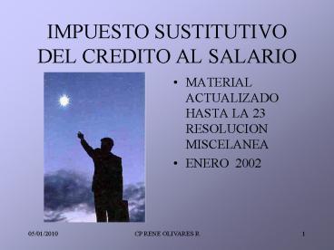 IMPUESTO SUSTITUTIVO DEL CREDITO AL SALARIO