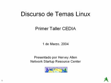 Discurso de Temas Linux