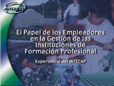 Creacin del INTECAP: