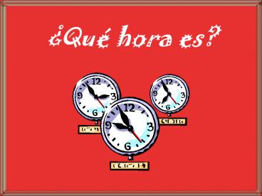 La hora