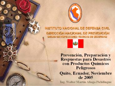 INSTITUTO NACIONAL DE DEFENSA CIVIL DIRECCI