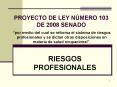 PROYECTO DE LEY NMERO 103 DE 2008 SENADO PowerPoint PPT Presentation