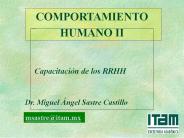 COMPORTAMIENTO HUMANO II