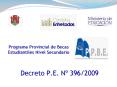Programa Provincial de Becas Estudiantiles Nivel Secundario PowerPoint PPT Presentation