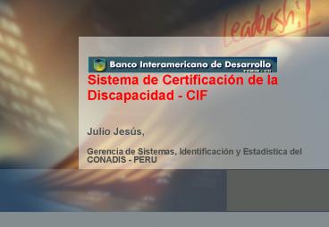 Sistema de Certificacin de la Discapacidad CIF