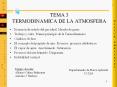 TEMA 3 TERMODINAMICA DE LA ATMOSFERA PowerPoint PPT Presentation