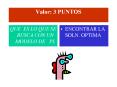 Valor: 3 PUNTOS PowerPoint PPT Presentation