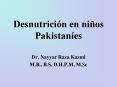 Desnutricin en nios Pakistanes PowerPoint PPT Presentation