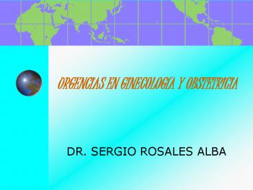 URGENCIAS EN GINECOLOGA Y OBSTETRICIA