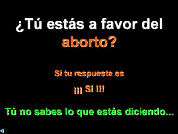El Aborto