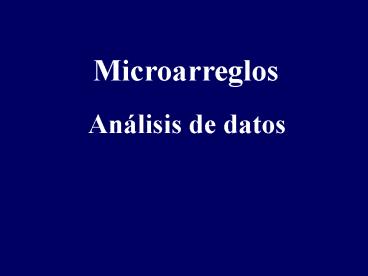 Microarreglos