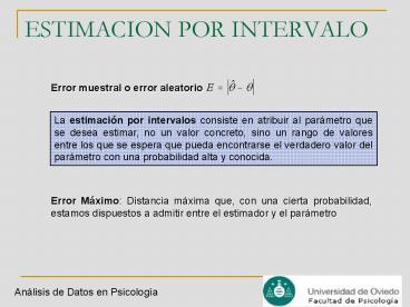 ESTIMACION POR INTERVALO