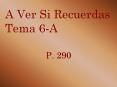 A Ver Si Recuerdas Tema 6A PowerPoint PPT Presentation