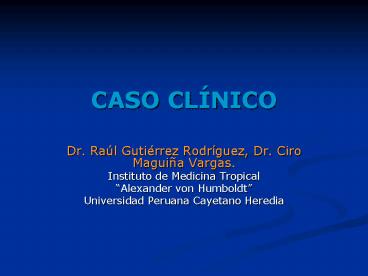 CASO CLNICO