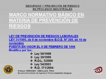 SEGURIDAD Y PREVENCI
