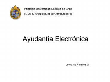 Ayudanta Electrnica