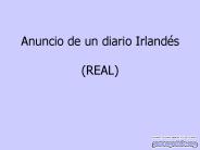 Anuncio de un diario Irland