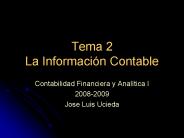 Tema 2 La Informacin Contable