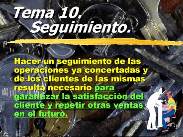 Tema 10'Seguimiento'