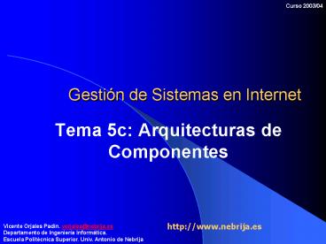 Gestin de Sistemas en Internet