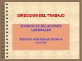 DIRECCION DEL TRABAJO PowerPoint PPT Presentation