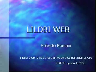 LILDBI WEB