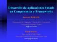 Desarrollo de Aplicaciones basado en Componentes y Frameworks PowerPoint PPT Presentation