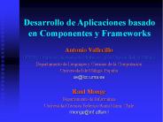 Desarrollo de Aplicaciones basado en Componentes y Frameworks
