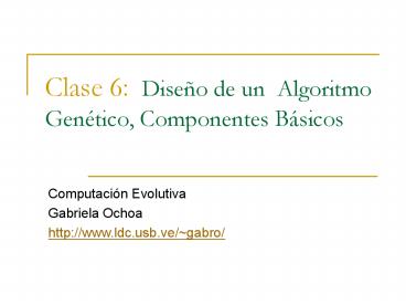 Clase 6: Dise