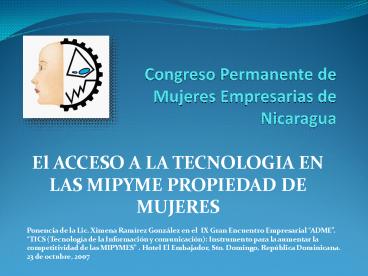 Congreso Permanente de Mujeres Empresarias de Nicaragua