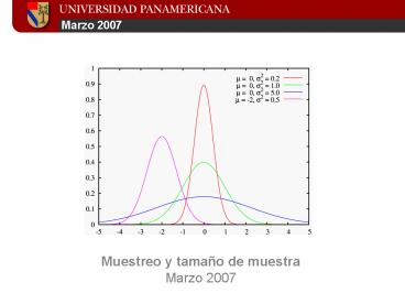 Muestreo y tamao de muestra
