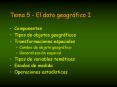 Tema 5 - El dato geogr PowerPoint PPT Presentation