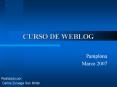 CURSO DE WEBLOG PowerPoint PPT Presentation