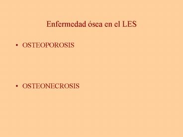 Enfermedad sea en el LES