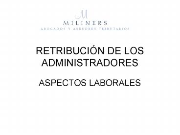 RETRIBUCIN DE LOS ADMINISTRADORES