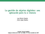 Jornadas Tcnicas RedIRIS