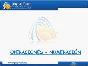 OPERACIONES NUMERACIN