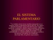 EL SISTEMA PARLAMENTARIO