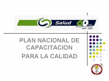 PLAN NACIONAL DE CAPACITACION