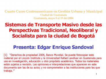 TransMilenio: El Sistema de Transporte Masivo de Bogot