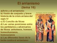 El arrianismo  (tema 16)