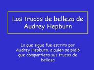 Los trucos de belleza de Audrey Hepburn