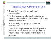 Transmitiendo Objetos por TCP